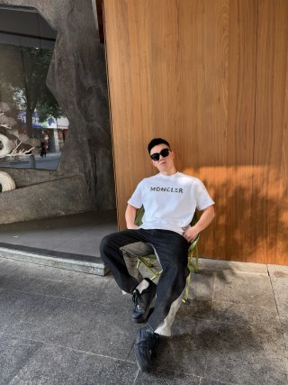 Moncler Logo White T-Shirt view 5