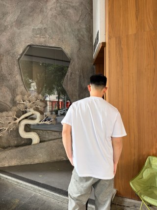 Moncler Logo White T-Shirt view 9