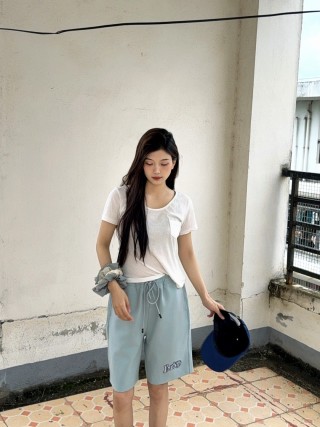 Burberry Light Blue Logo Shorts view 8
