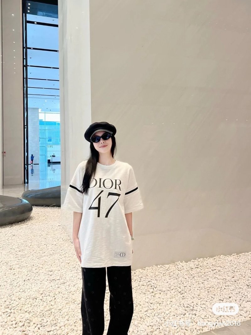 Dior 47 White Short Sleeve T-Shirt view