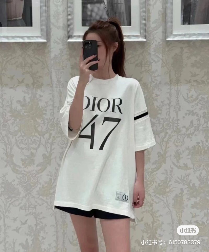 Dior 47 White Short Sleeve T-Shirt view