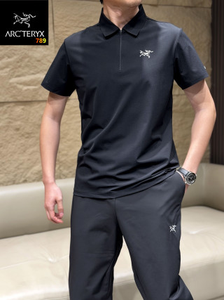 Arc'teryx Black Short-Sleeve Polo Shirt view 8