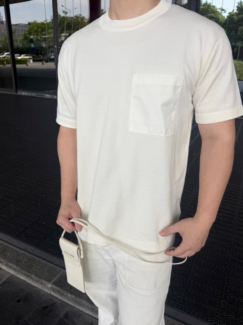 White Pocket T-Shirt & Shorts Set view