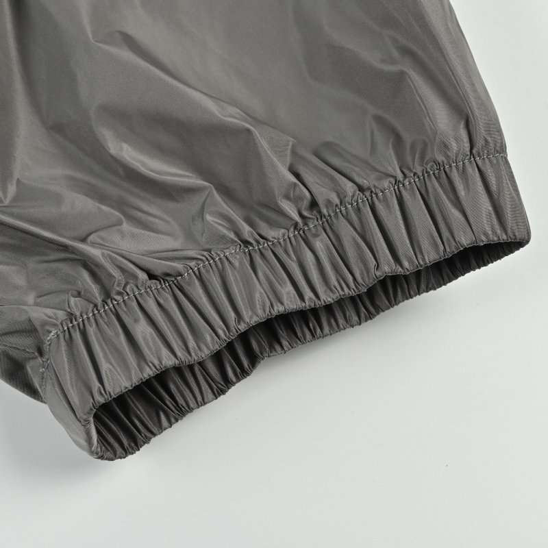 Prada Grey Technical Nylon Windbreaker Jacket view