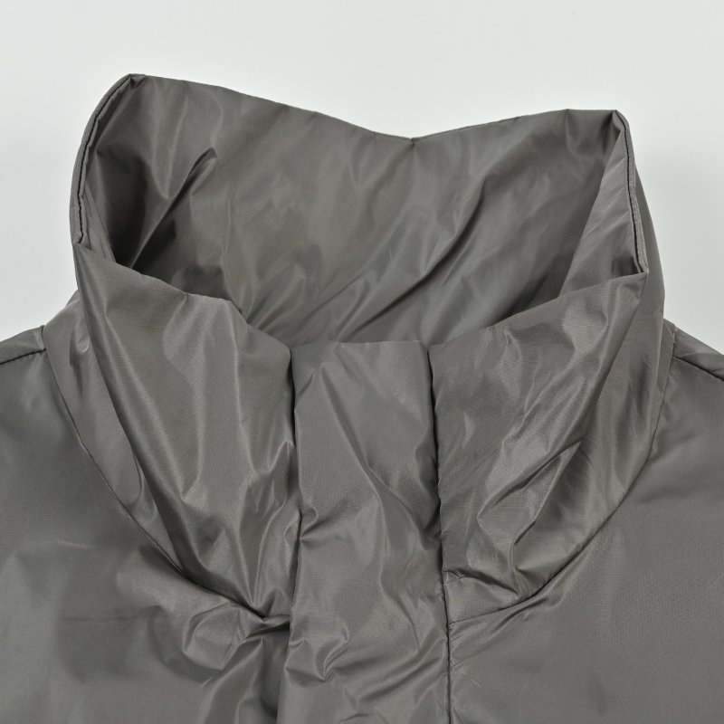 Prada Grey Technical Nylon Windbreaker Jacket view