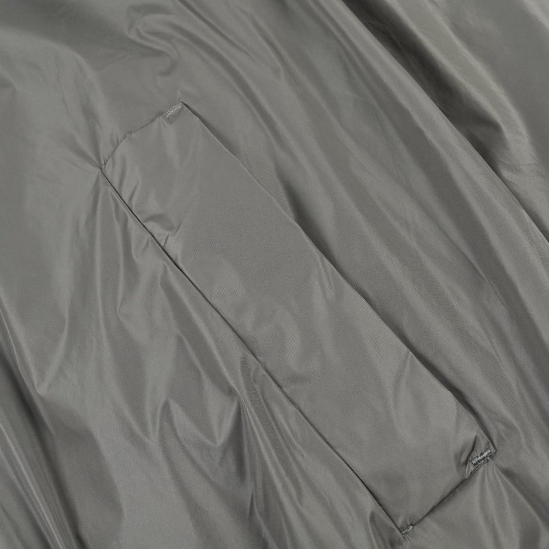 Prada Grey Technical Nylon Windbreaker Jacket view