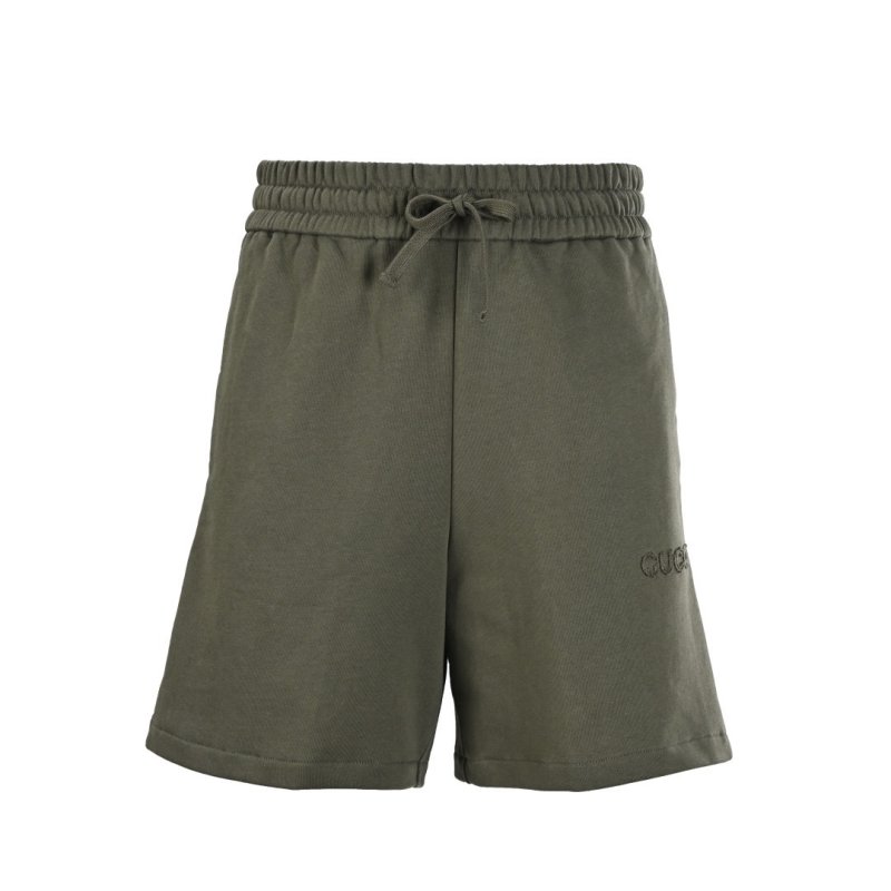 Olive Green Cargo Shorts - Classic Fit view