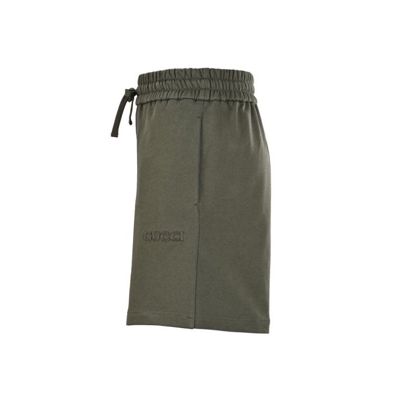 Olive Green Cargo Shorts - Classic Fit view