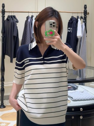 Polo Navy & White Striped Short-Sleeve Shirt