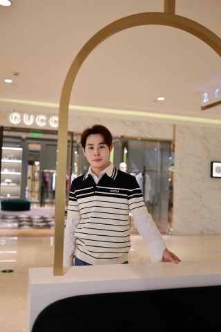 Polo Navy & White Striped Short-Sleeve Shirt view 7