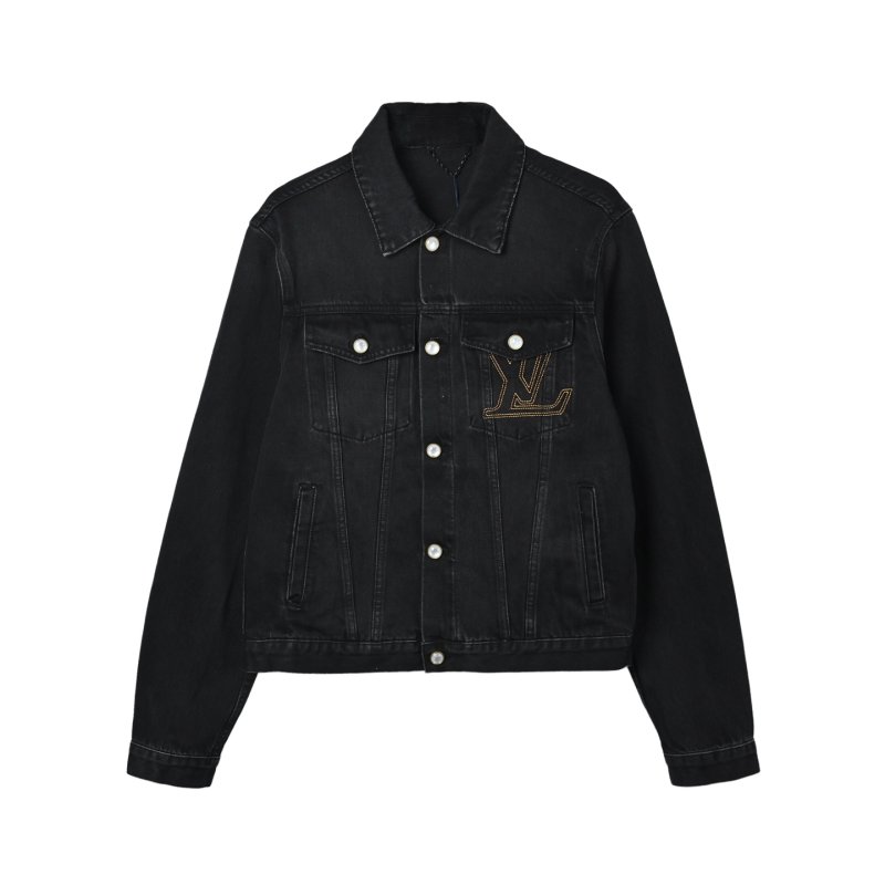Essentials Black Denim Jacket view