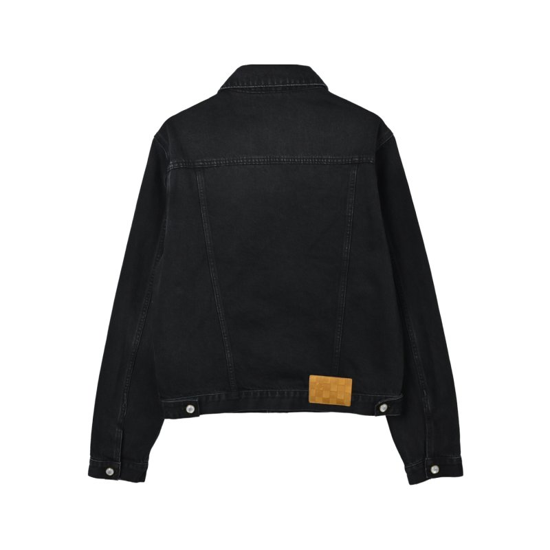 Essentials Black Denim Jacket view
