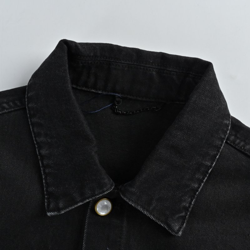 Essentials Black Denim Jacket view