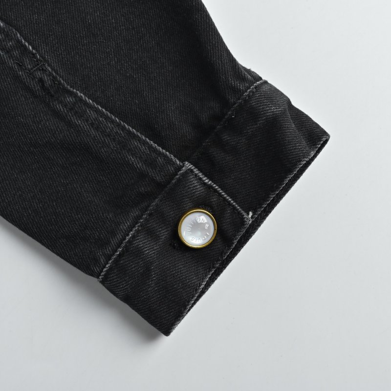 Essentials Black Denim Jacket view
