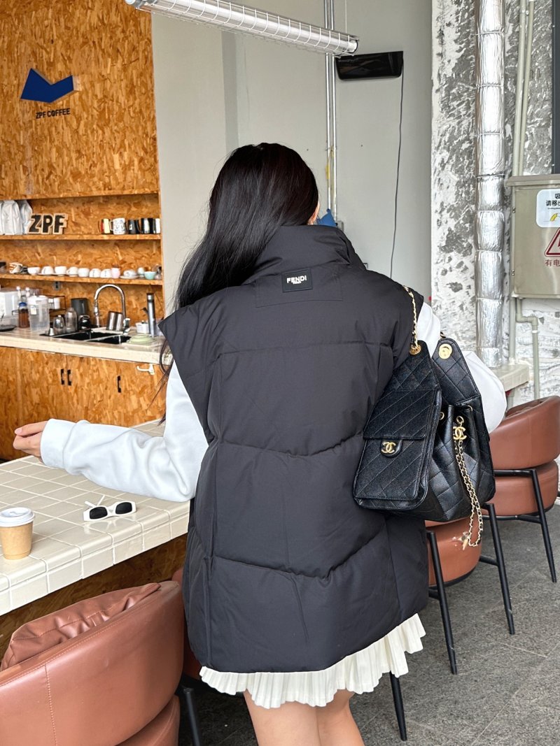 Black Puffer Down Jacket – Oversized Fit view