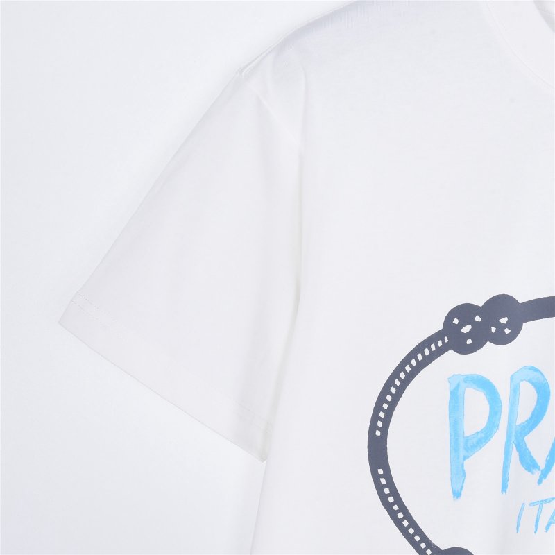 Prada Italy Logo White T-Shirt view