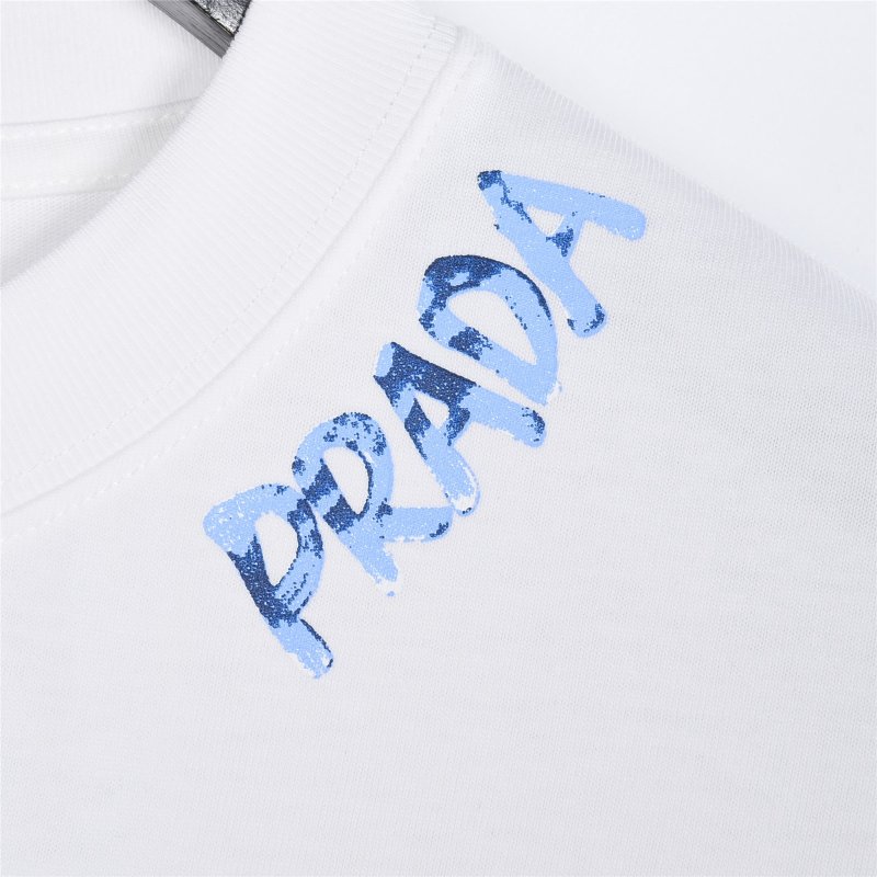 Prada Italy Logo White T-Shirt view