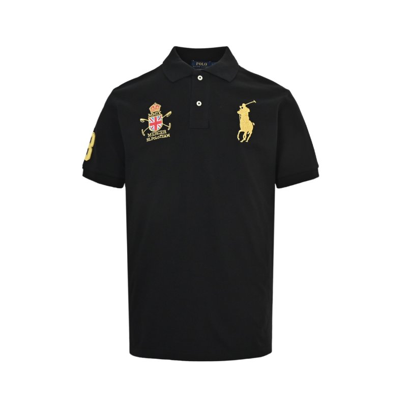 Ralph Lauren Black Gold Pony Polo Shirt view