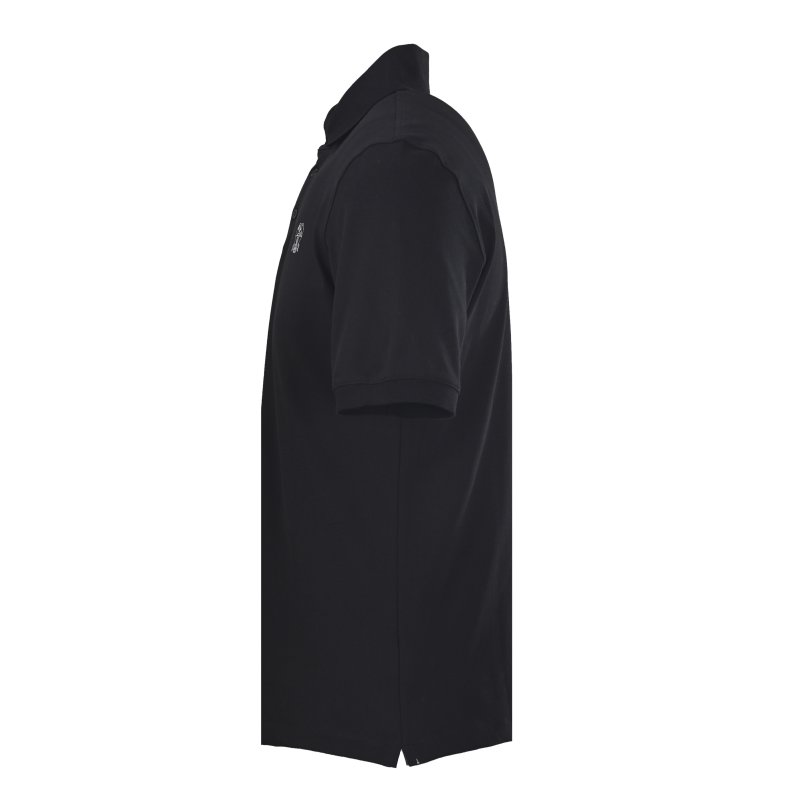 Essentials Black Short-Sleeve Polo Shirt view