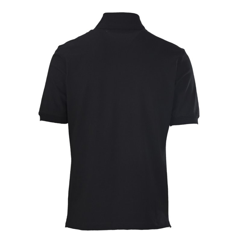 Essentials Black Short-Sleeve Polo Shirt view