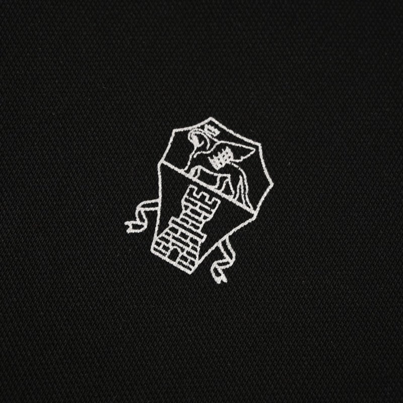 Essentials Black Short-Sleeve Polo Shirt view