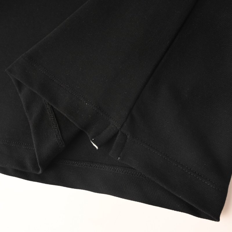 Essentials Black Short-Sleeve Polo Shirt view