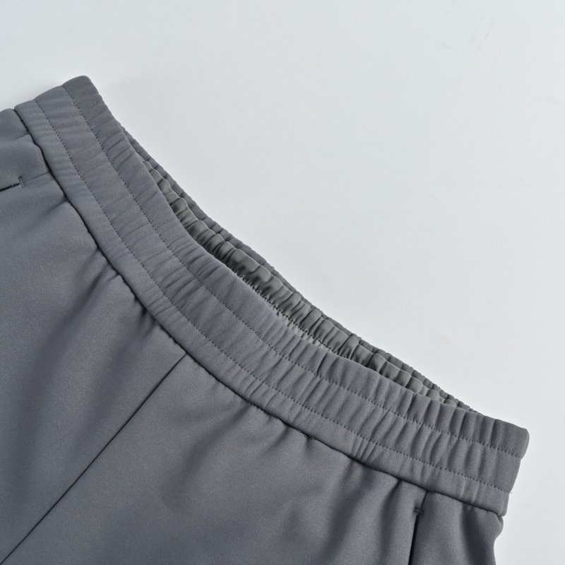 Grey Relaxed Fit Track Pants with Embroidered Logo view