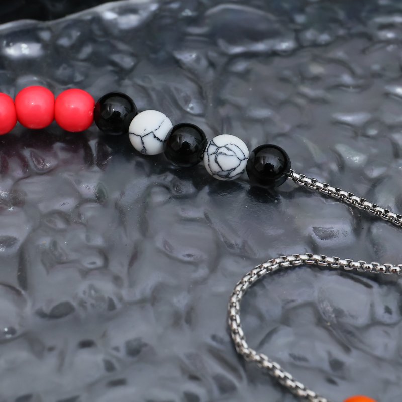 LV Surfin Beads Multicolor Resin & Wood Necklace view