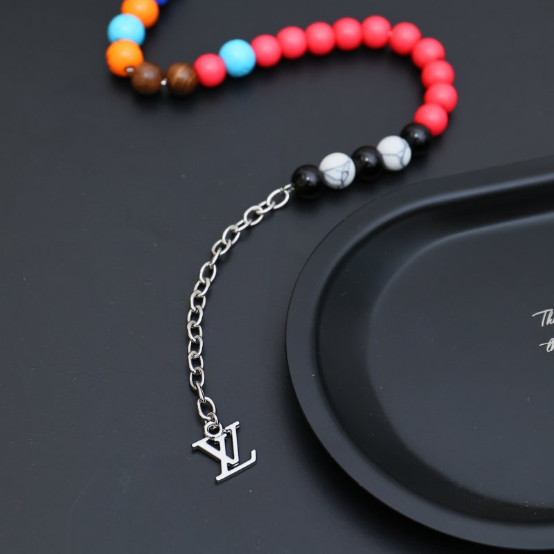 LV Surfin Beads Multicolor Resin & Wood Necklace view