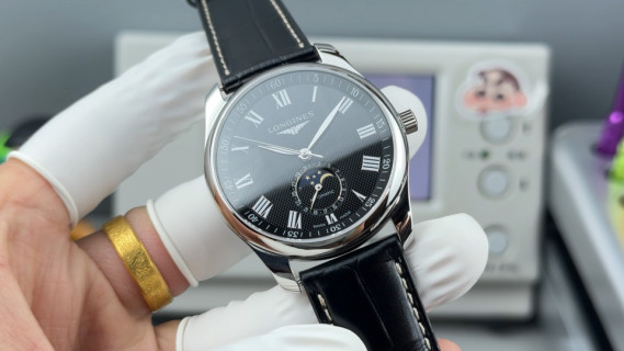 Longines Master Collection Moon Phase 40mm Black Dial Watch