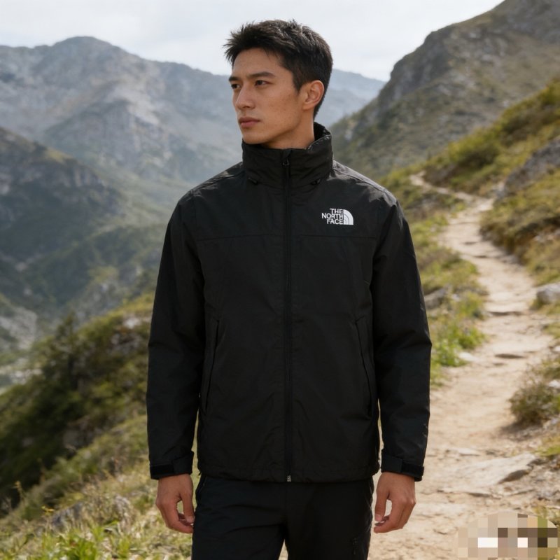 The North Face Black Windbreaker Jacket view