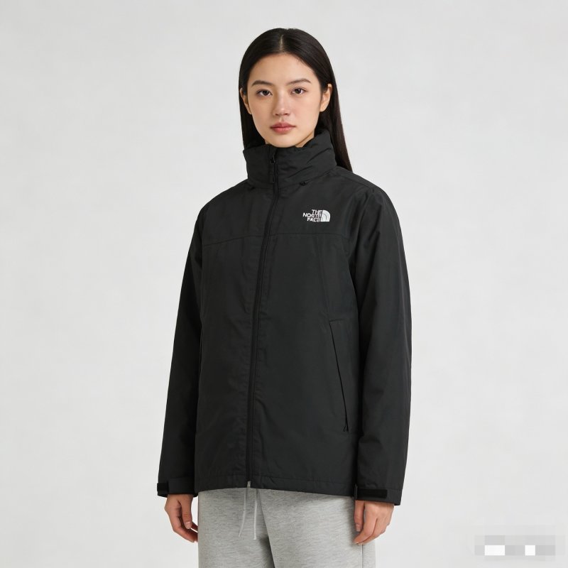 The North Face Black Windbreaker Jacket view