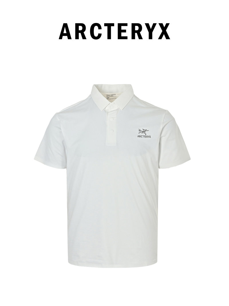 Arc'teryx White Short-Sleeve Polo Shirt view