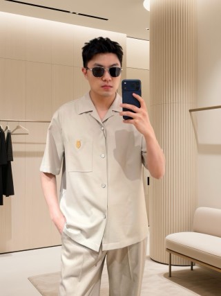 Louis Vuitton Cream Short Sleeve Button-Up Shirt view 4