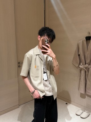 Louis Vuitton Cream Short Sleeve Button-Up Shirt view 7