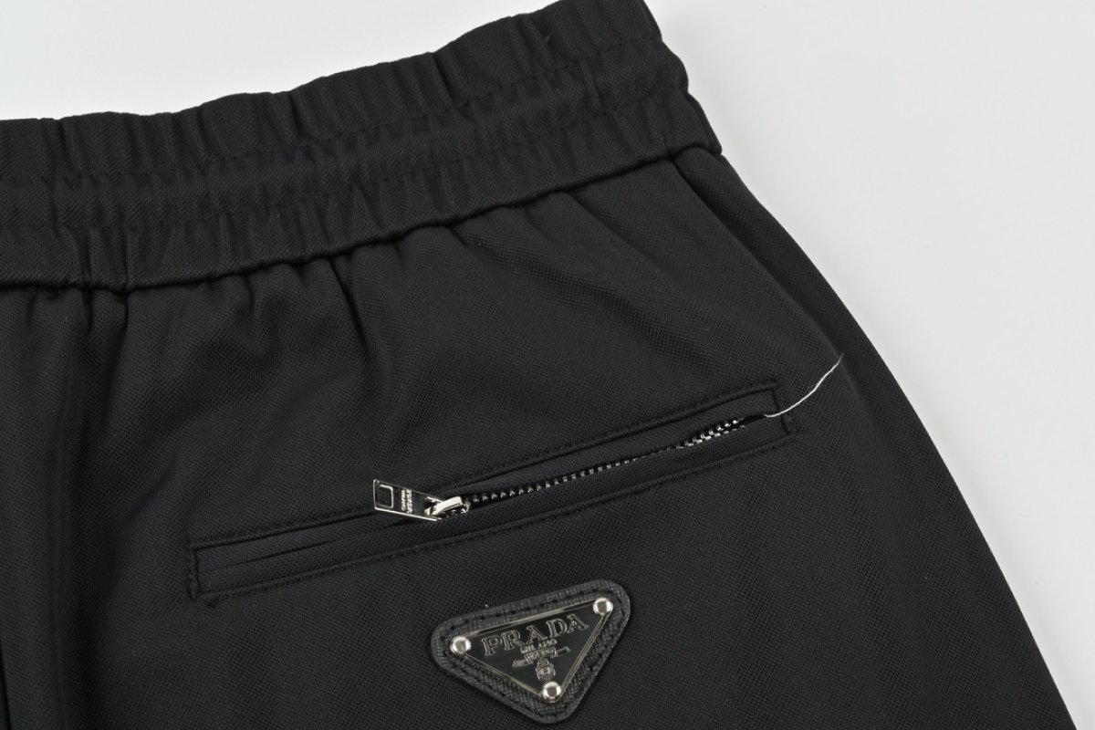 Prada Black Nylon Track Pants view