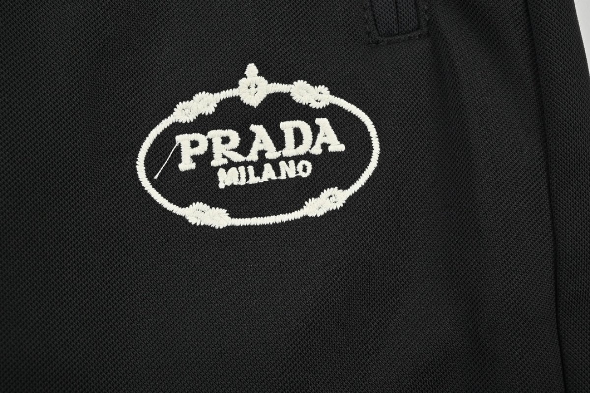 Prada Black Nylon Track Pants view