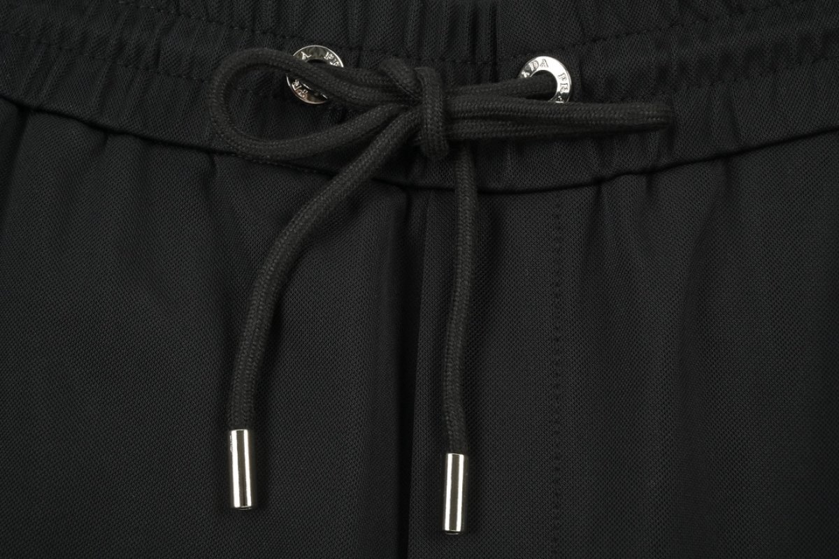 Prada Black Nylon Track Pants view
