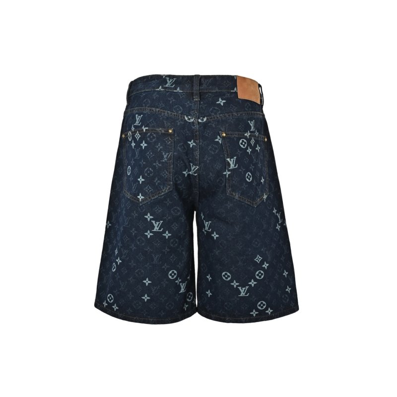 Louis Vuitton Monogram Denim Shorts Dark Indigo view
