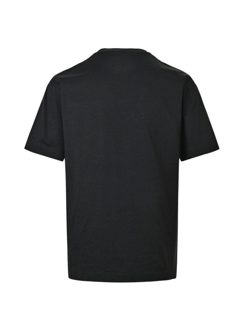 Loewe Black T-Shirt with Embroidered Anagram Logo view