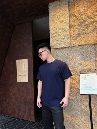 Gucci GG Embroidered Navy Blue T-Shirt view 4