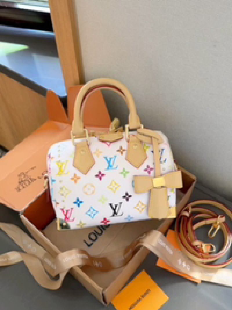 Louis Vuitton Speedy 20 Multicolore Monogram White
