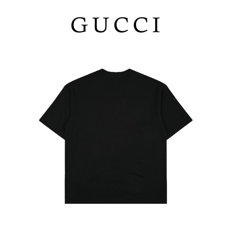 Gucci GG Stripe Logo Black T-Shirt view