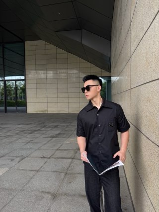 Stone Island Black Short Sleeve Shirt view 2