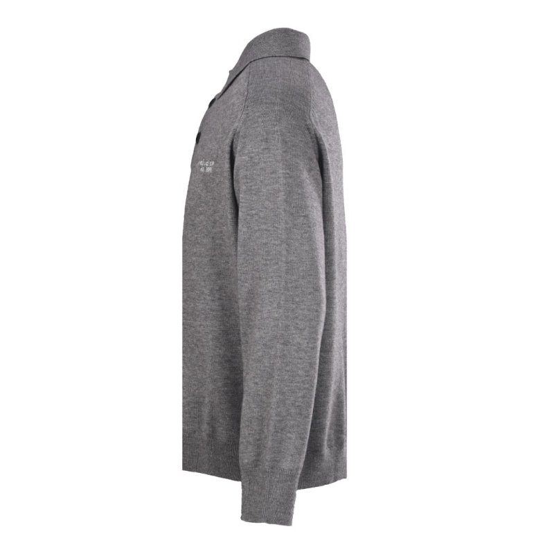 Grey Wool Blend Oversized Cardigan Sweater view