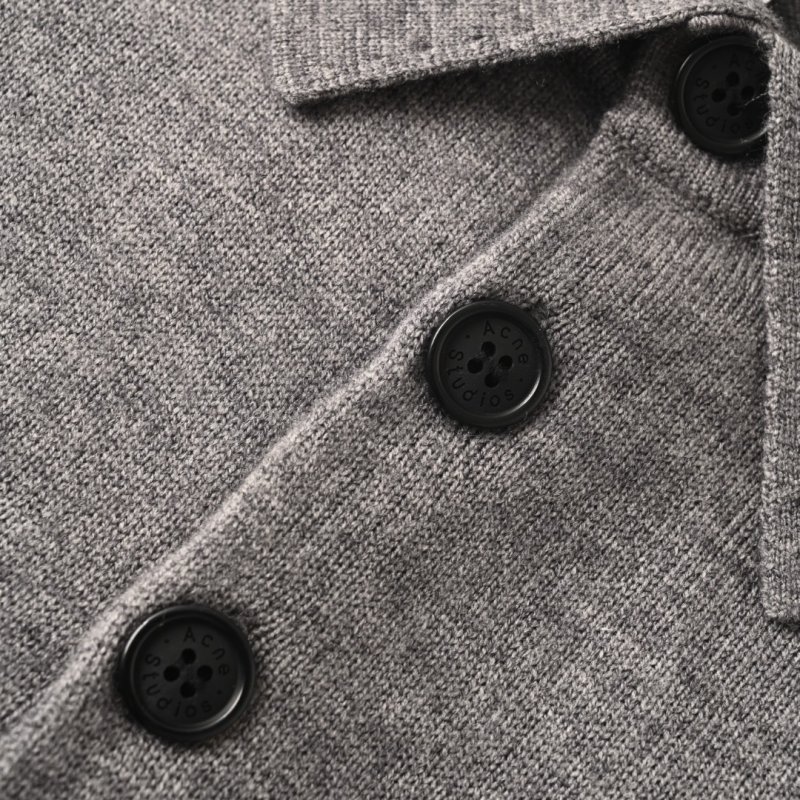 Grey Wool Blend Oversized Cardigan Sweater view