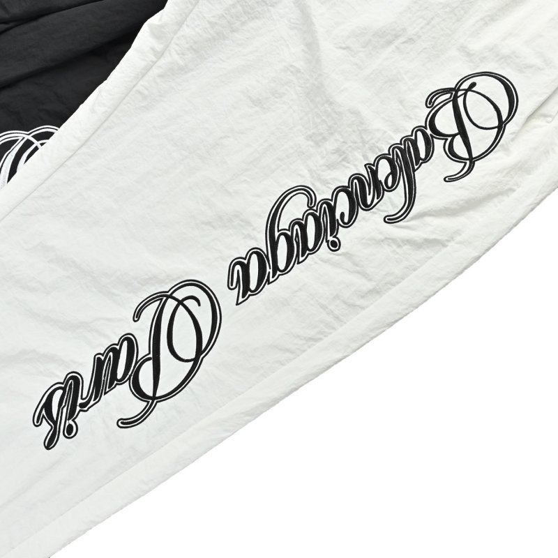 White Wide-Leg Graphic Print Pants view