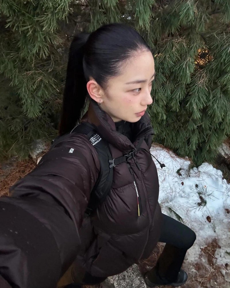 Chocolate Puffer Down Jacket view