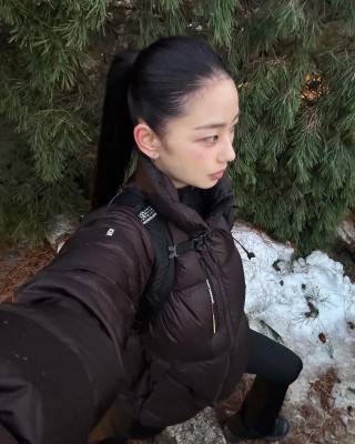 Chocolate Puffer Down Jacket view 3