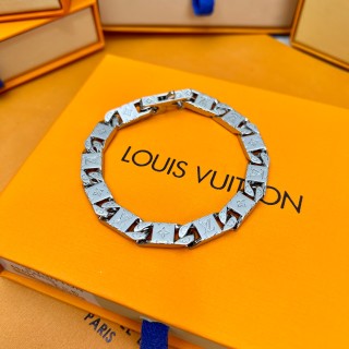 Louis Vuitton Monogram Tied Up Silver Bracelet